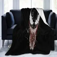 Flannel Fleece Bed Blankets Lightweight Cozy Throw Blanket for Couch Sofa Adults Kids Parasite Venom 3D Print 120x150cm 1