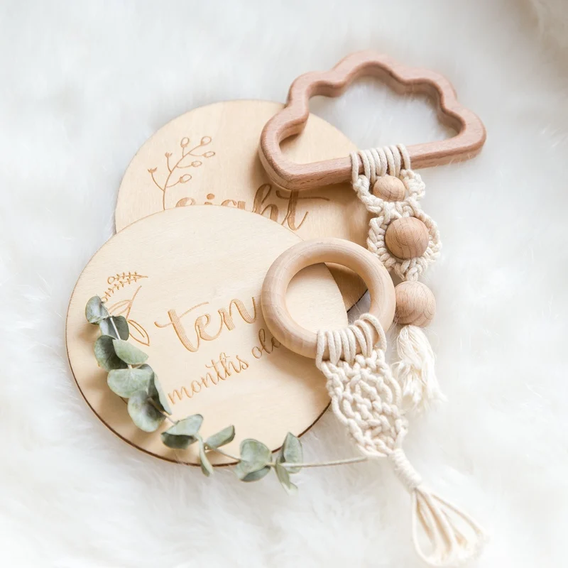 Baby Wooden Teether 1PC teething toys