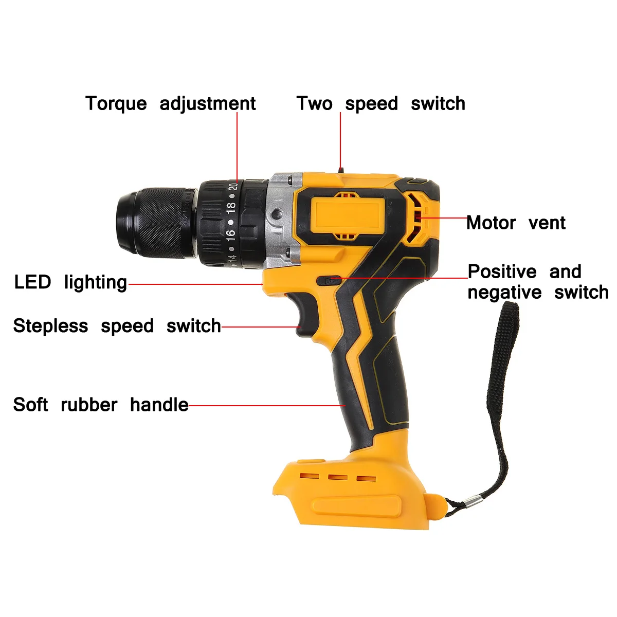 Household all-steel hand drill Multifunction wood