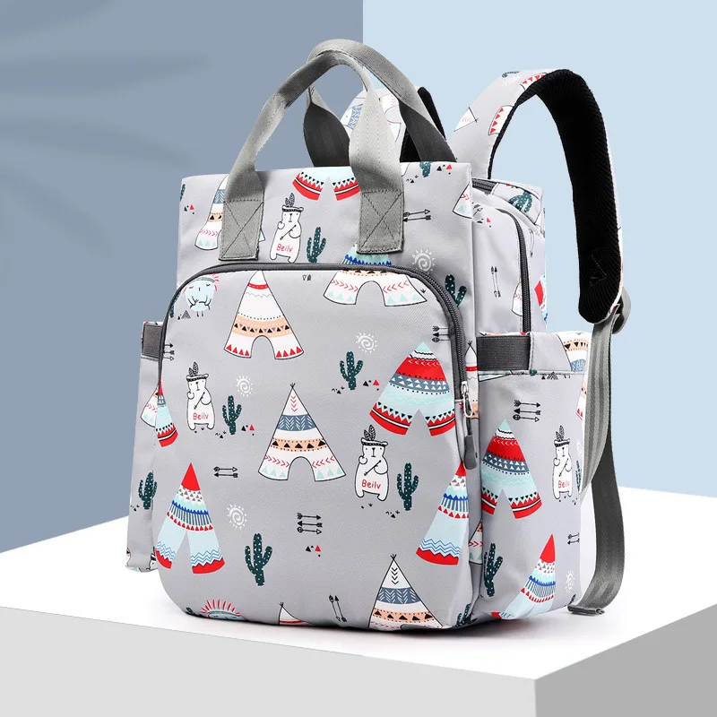 

Diaper Bag Backpack New Style Fashion Nursing Large Capacity Treasure Mom MOTHER'S Bag Hand Lightweight Infant