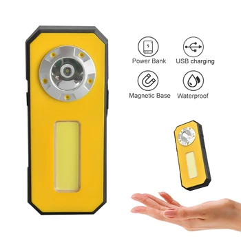 

LED Work Light Flashlight USB Rechargeable 3 Light Modes Camping Lighting Waterproof Inspection led Work Light For Car Repairing