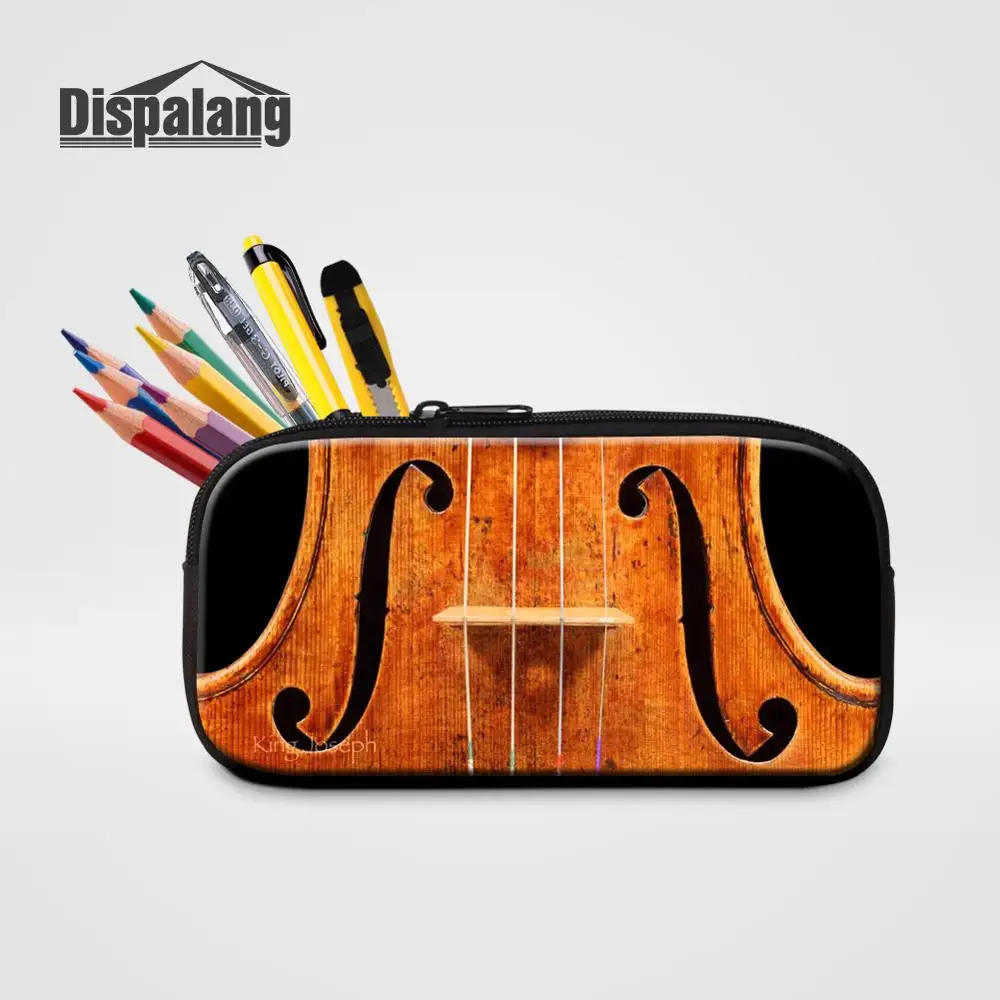 Дизайнерский чехол-карандаш для скрипки, для студентов, для любителей музыки, косметический чехол s для путешествий, для мальчиков и девочек, Подарочная коробка для ручек, сумка, канцелярские принадлежности для школы - Цвет: Pencil Case12