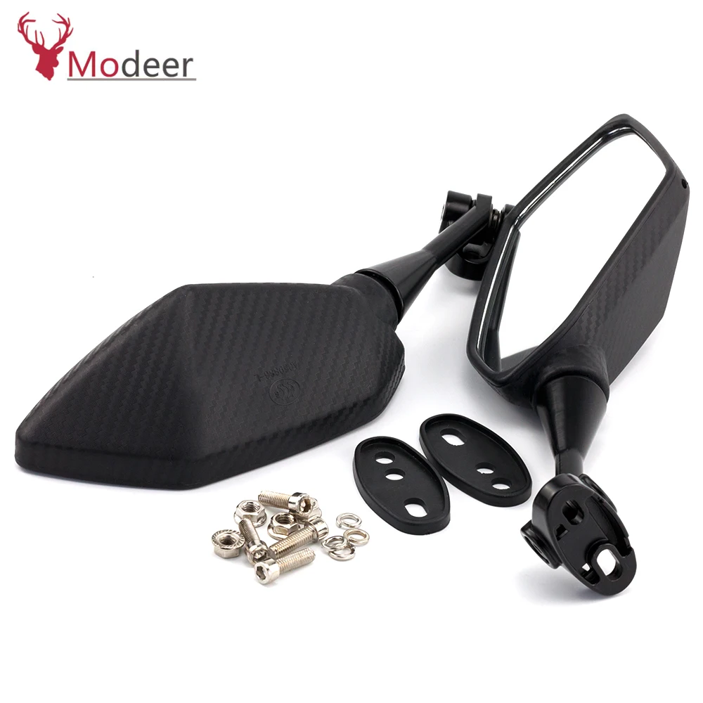 For Honda CBR900 CBR919 CBR929 CBR954 CBR600RR NINJA400 250 Motorcycle Carbon Fiber Mirrors Racing Sport Bike Rear View Mirror (1)
