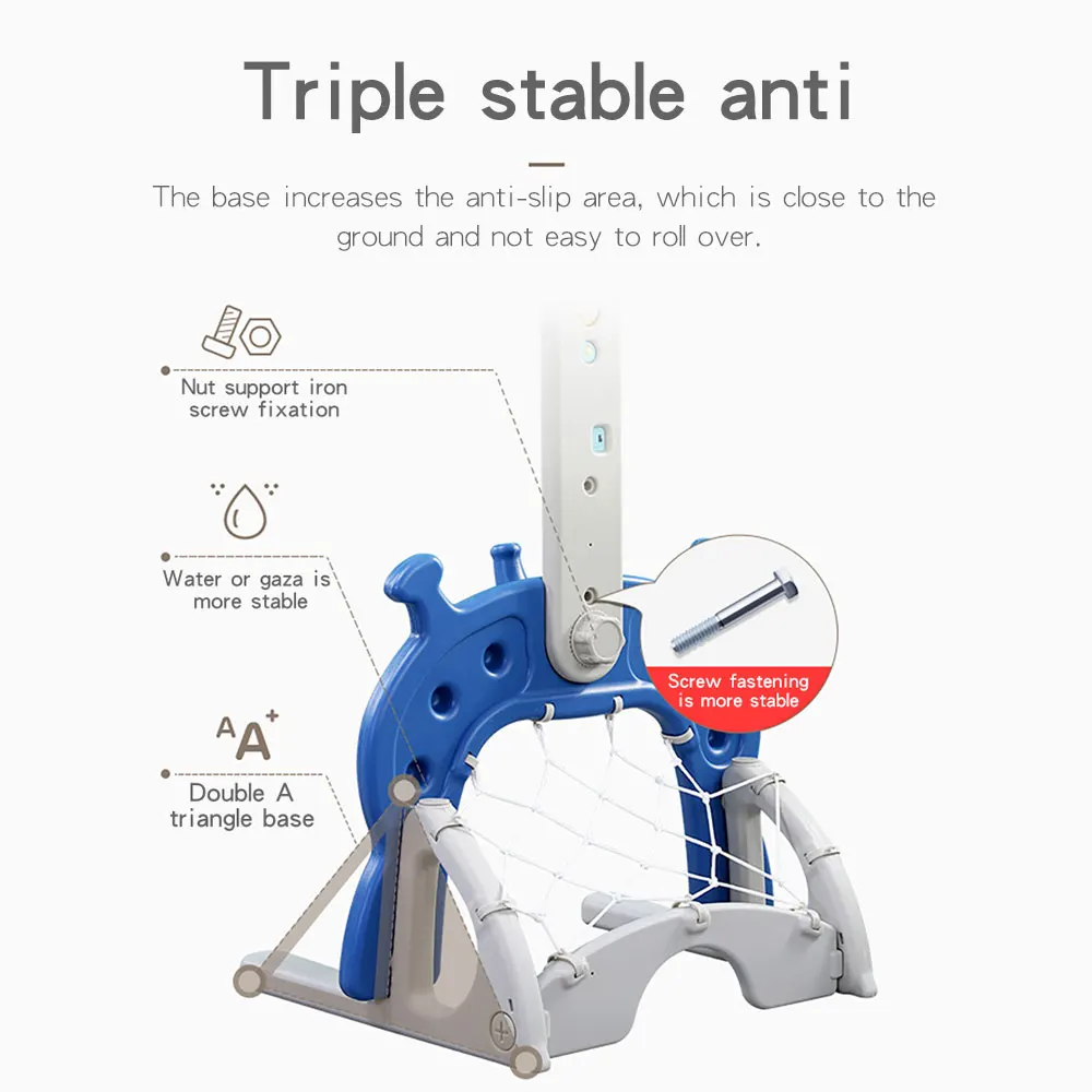 Happymaty Children Indoor Basketball Stand Lifting 1-6 years Baby Home Sports Shooting Toy Ball Baby Shooting Frame H01