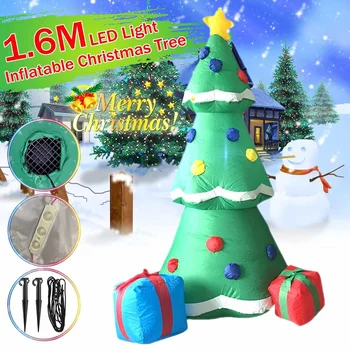 

2.1M/1.8M/1.6M Christmas Inflatable Santa Claus Snowman with LED Light Outdoor Yard Inflatable Decoration For Festival Party