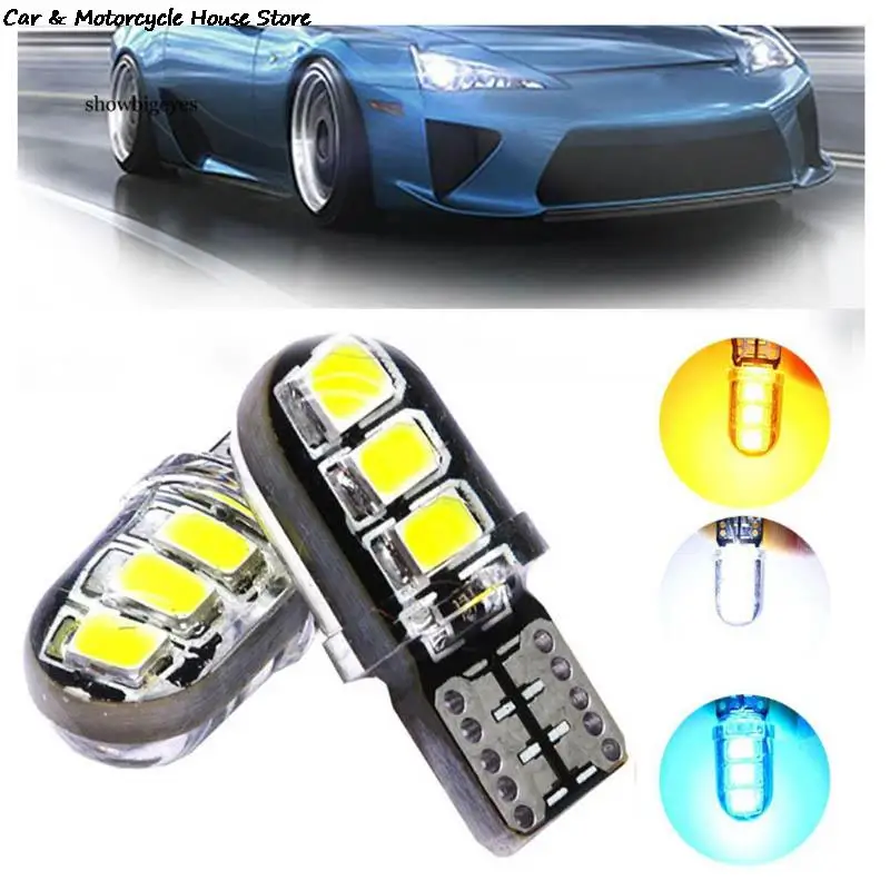 2 шт. светодиодный W5W T10 194 168 6SMD парковочная лампа авто Клин просвет настольная