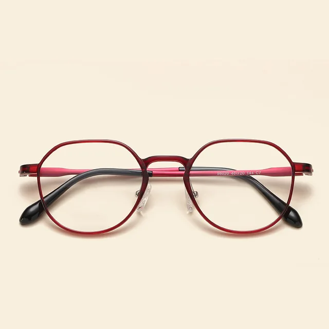 Reven Jate 98020 Optical Eye glasses Ultem Flexible Super Light-Weighted Prescription Optical EyeGlasses Frame red