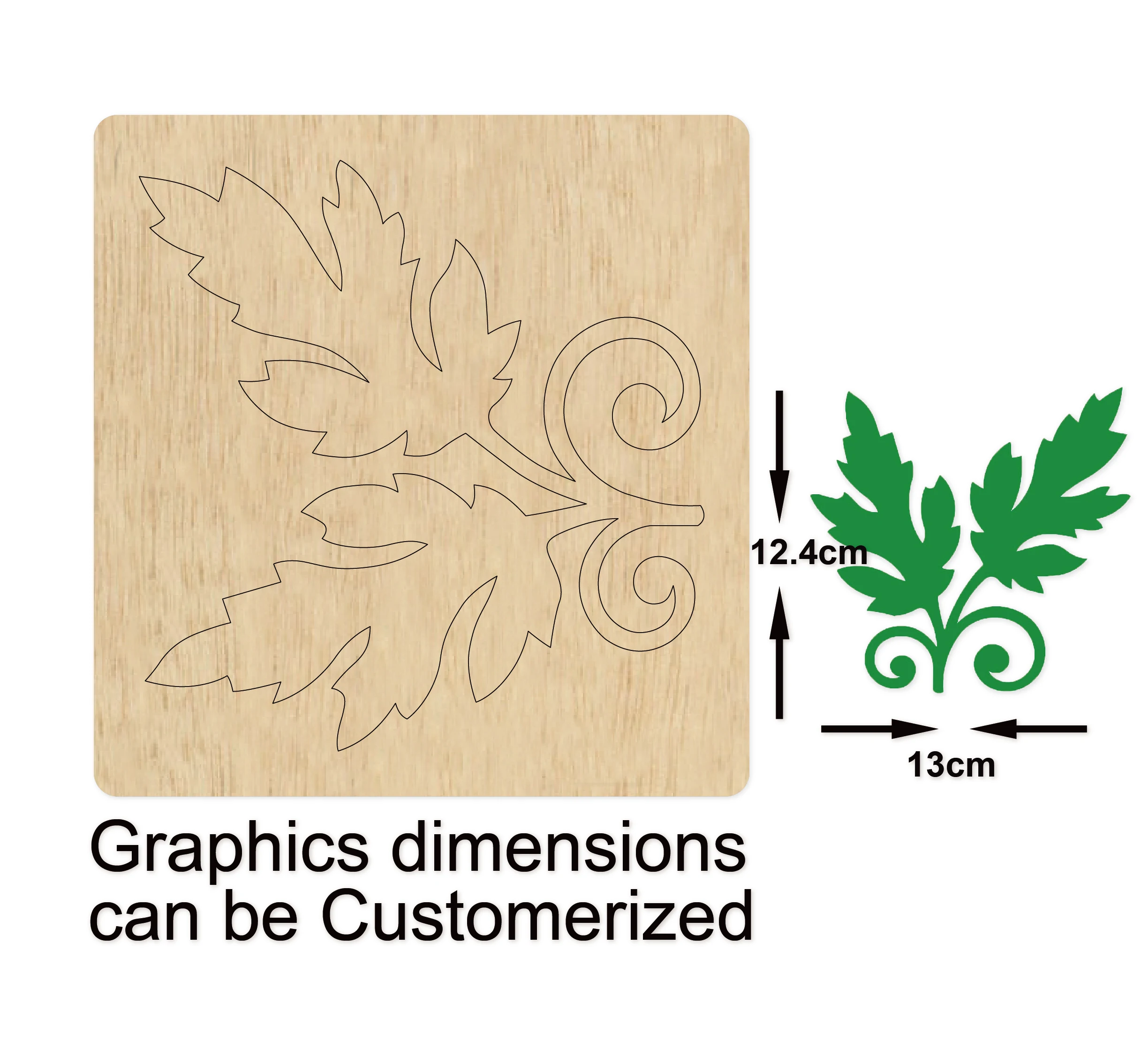 Leave vine stitch cutting dies 2020 new die cut &wooden dies with black