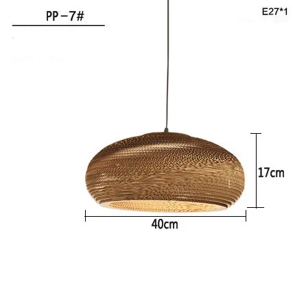 G Loft Paper Chandelier Coffee Shop Bar Honeycomb Lamp Indoor house Kitchen Dining room Retro Vintage Hanginglamp Fixtures - Цвет абажура: G