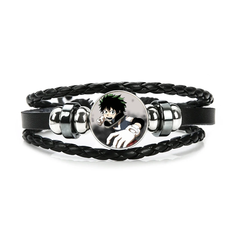H04 Boku No Hero academic Браслет мой герой Academy Charms браслет дети мальчик панк многослойные кожаные браслеты, бижутерия - Окраска металла: H04