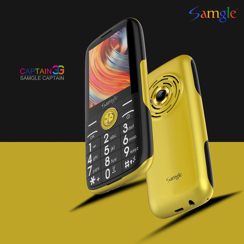 Samgle Bar 3g WCDMA телефон с функцией телефона Супер долгий режим ожидания большой дисплей клавиатура фонарь громкий динамик Whatsapp пожилых людей