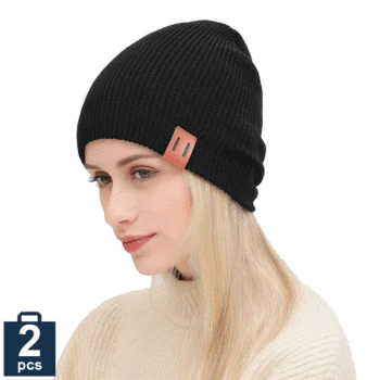 

Fashion Couples Warm Hat Unisex Beanie Solid color Hip-hop Beanie Soft Knitted Beanies Girl Stretchy sport caps Acrylic yarn
