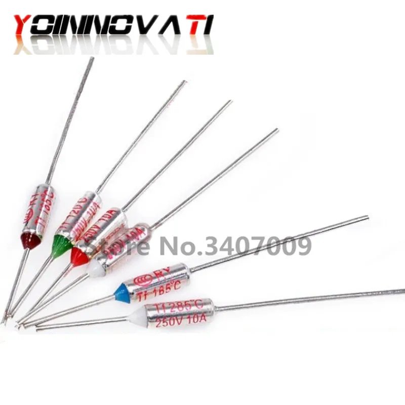 Термопредохранитель TF RY 10A 250V Температура 65C 85C 100C 105C 120C 130C 152C 165C 172C 185C 192C 200C 216C 240C 280C