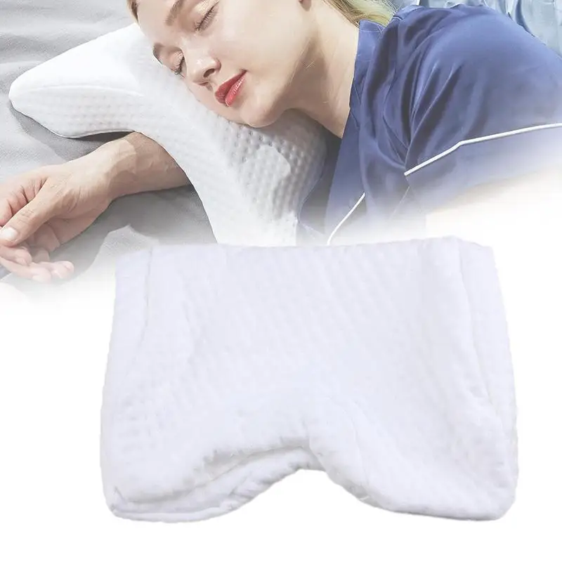 Soft Pillowcases Slowly Rebound Tencel Fabric Memory Pillowcase Neck Healthcare Multifunctional Solid Anti Pressure Pillowcase