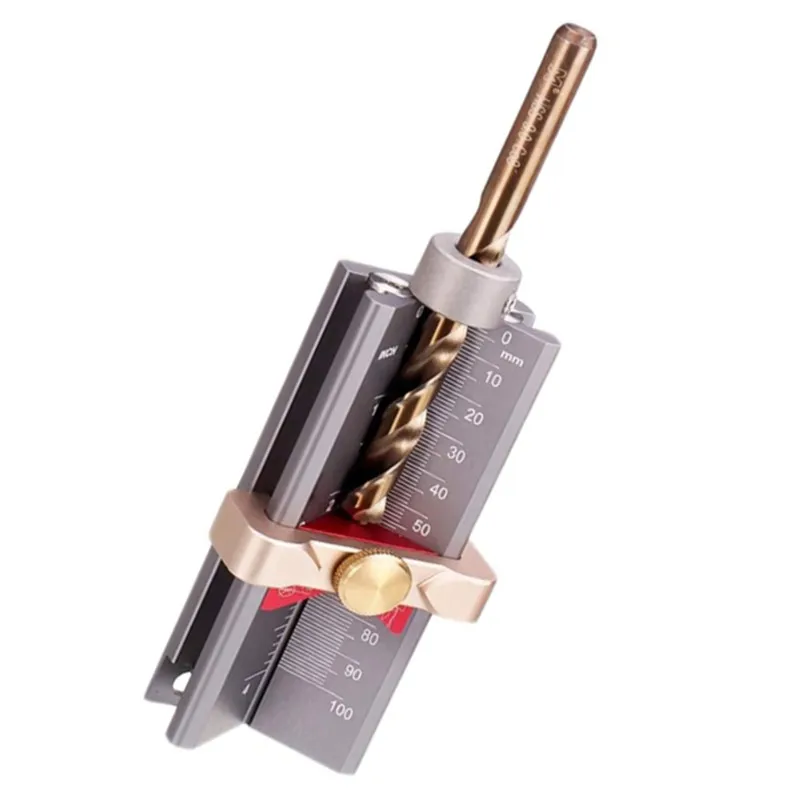 

Multi-functional Woodworking Tools Height Gauge Limit Ring Installation Aid Drill Angle Measurer High Precision Rule