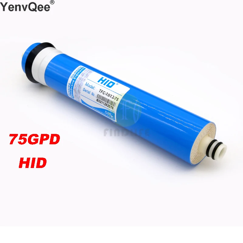 HID TFC 1812- 75 GPD RO Membrane For 5 Stage Water Filter Purifier Treatment Reverse Osmosis System NSF/ANSI Standard