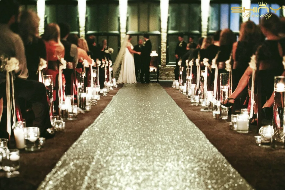 Бокал для шампанского проход ковровые дорожки 3FTx15FT ковровая дорожка для вечерние блестящие туфли ковры для свадебный венец Carprt-M1025
