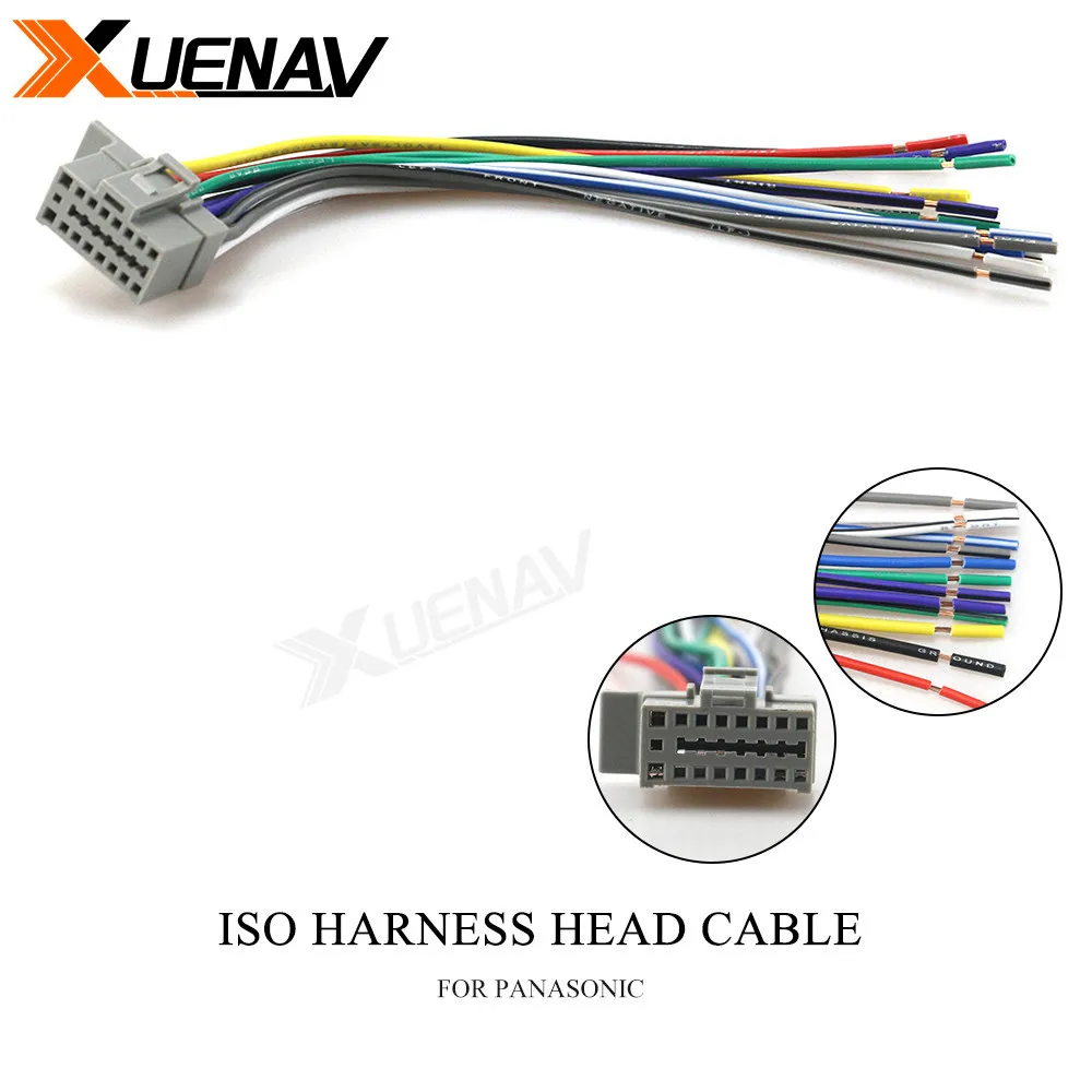 Xuenav 15 005 ISO standard HARNESS FOR PANASONIC CAR AUDIO INSTALLATION
