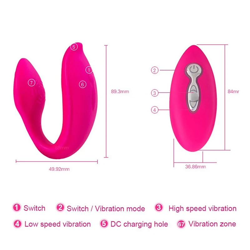 Female Wireless Remote Powerful Double Vibrator  Panties Butterfly Vibrator Clitoris Vibrator Vibro G Spot Sex Toys X329