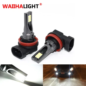 

2pcs Car H8 H9 H11 Fog Lamp 3030 SMD Lights 800LM White Driving Running Car Lamp Auto Light Bulbs for Car Vehicle DRL Light