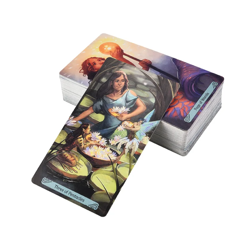Mermaid Tarot Card Game English Tarot Deck Table Card Board Games Party Playing Tarot Cards Entertainment Family Games