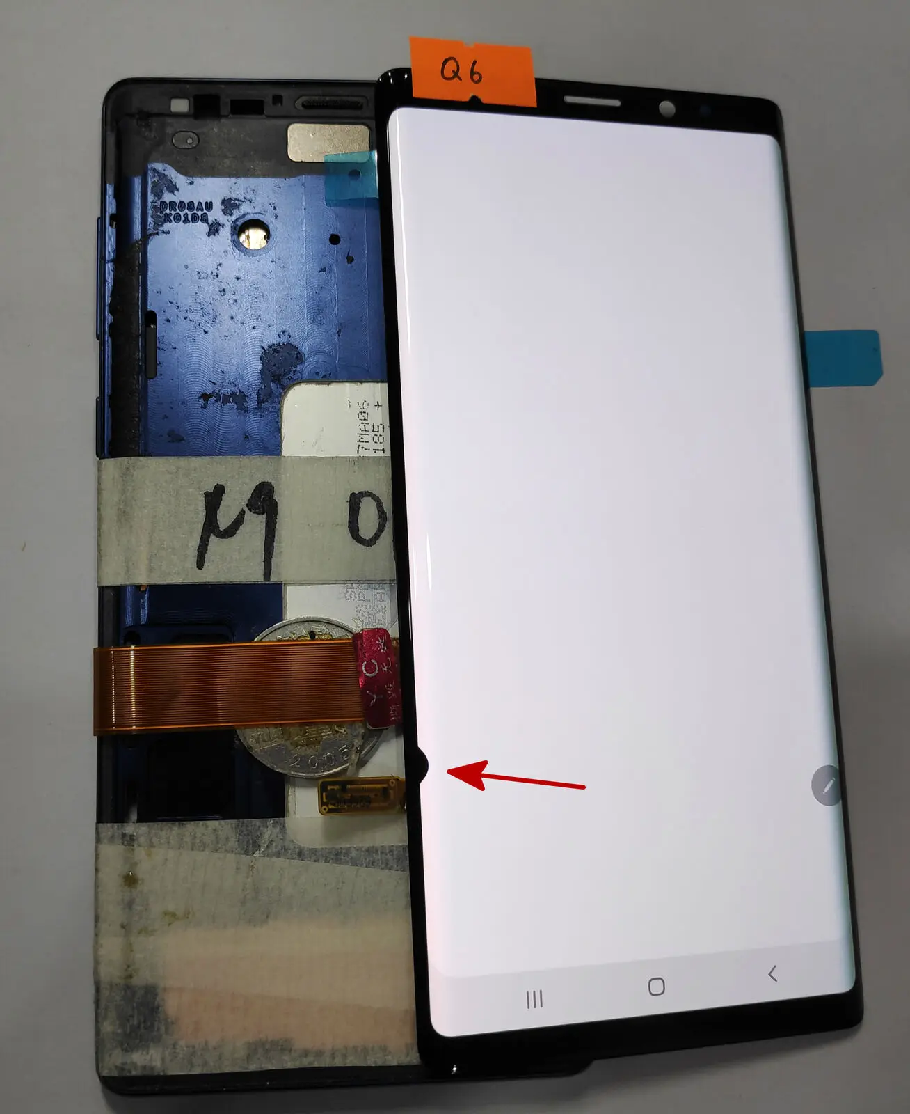 Дефект Super Amoled для samsung Galaxy Note 9 Note9 N960 N960F N960D N960DS ЖК-дисплей сенсорный экран дигитайзер 6,3"