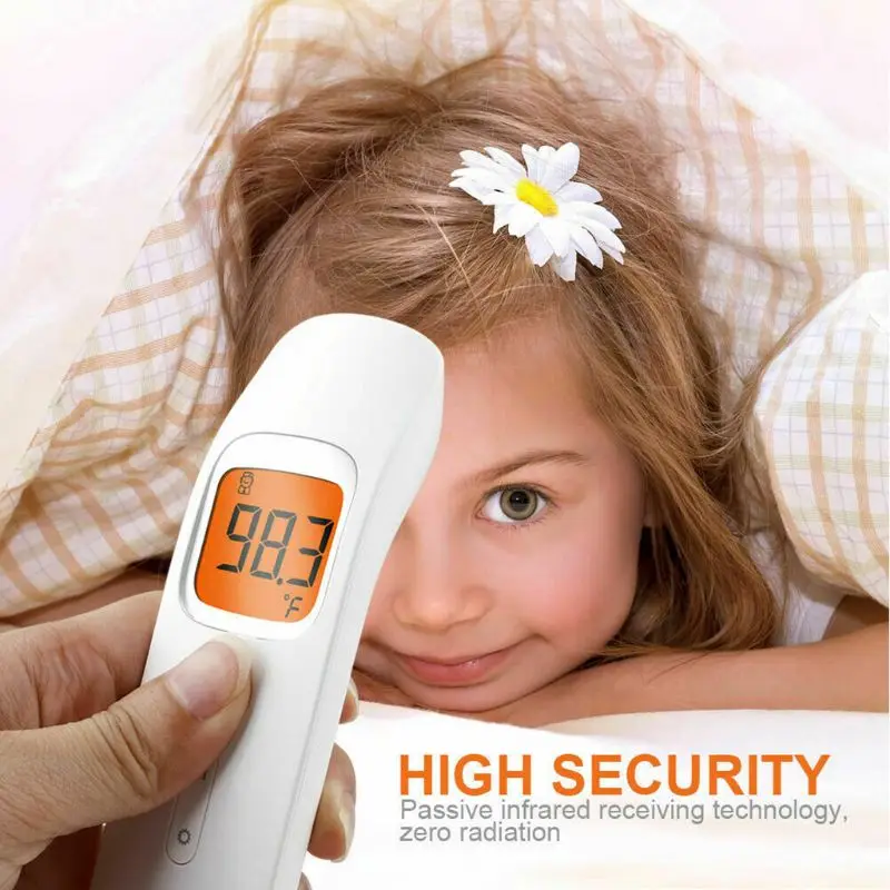 

Handheld Forehead Infrared Thermometer LCD Display Non-Contact Fever Measuring