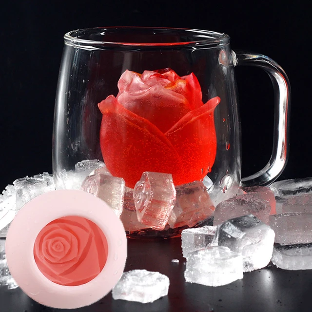 DIY HOME FLOWER 3D Rose Mold Silicone Baking Mold Ice Tray Ice Cube Mould  $9.96 - PicClick AU
