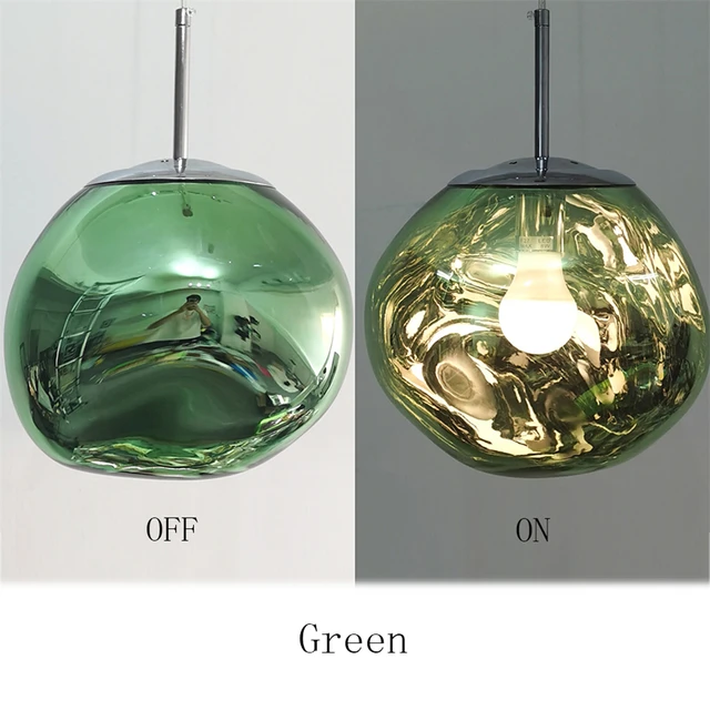 Nordic LED Lava Lamp Pendant Lights For Living Room Dining Room Kitchen Restaurant  Mmodern Chandelier Ceiling Pendant Lamp Green