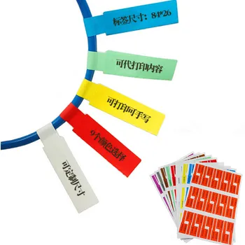 

150PCS/Lot Waterproof Self-adhesive Network Cable Sticker Useful Colorful Identification Tags Labels Organizers Marker Tool