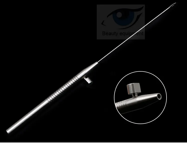 Guia de Agulha Ferramenta de Cinco Beleza Shaping Inoxidável Facial Tecido Punctura Agulha Guia Puxando Peças Conjunto Aço 2 Instrumentos p pálpebra