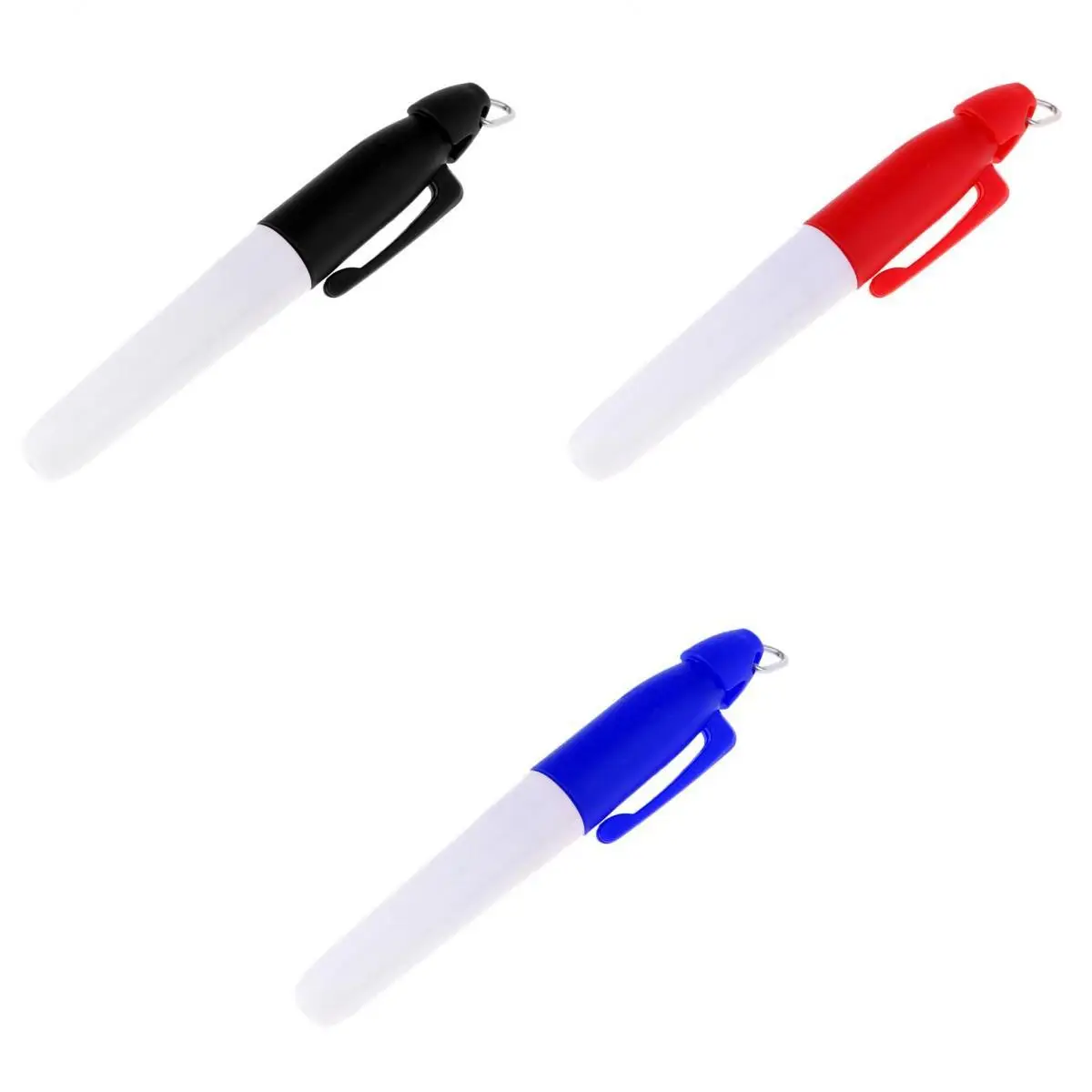 3Pcs Fine Point Permanent Golf Ball Marker Pen Template Drawing Alignment Tool