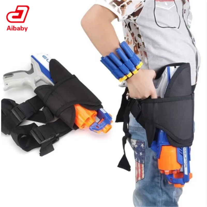 Костюмы для оружия Nerf аксессуары тактическое оборудование пистолет челнок пуля клип совместим с Nerf пистолет ребенок открытый игрушка - Цвет: Gun bag