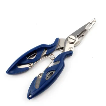 12cm Multifunctional Fishing Pliers Scissors Line Cutter Hook Tools Fish Use Tongs Scissors 3 Colors Accessories multifunctional anti corrosion fishing pliers stainless steel fishing line tackle cutter scissors crimping terminal tools