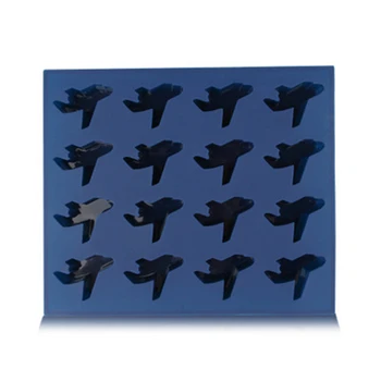 

3D Blue Silicone Airplane Ice Mold Handmade Aircraft Ice Cube Tray Maker Easy Released Ice Chocolate Baking Molds