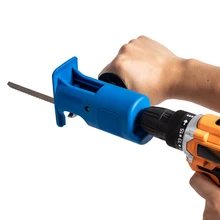 

Reciprocating Saw Adapter Electric Drill Modified Tool Attachment Reciprocating Saw Jig with Ergonomic Handle and 3 Saw Blades