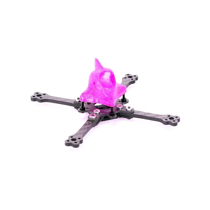 Châssis drone FPV 3-3.5 pouces avec stack électronique et caméra installée, prêt pour la course.