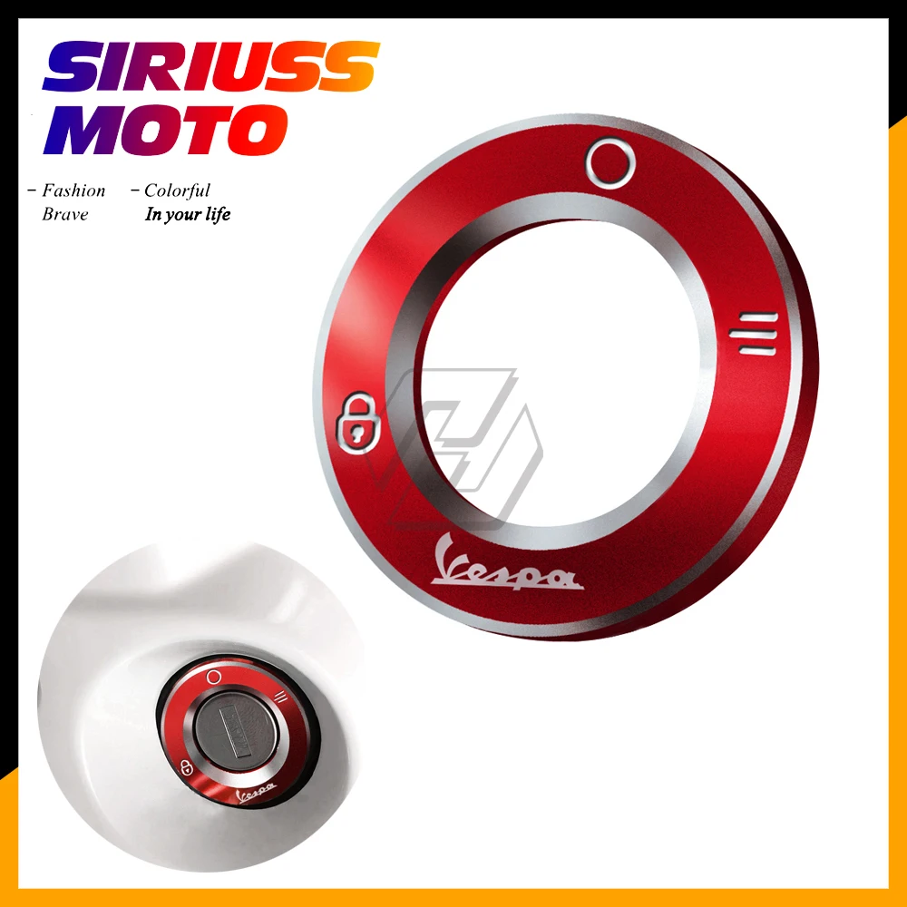 

Motorcycle Ignition Switch Cover Key Switch Protector Trim Case for Vespa GTS GTV LX PX Super Sport Sprint Primavera 150 300