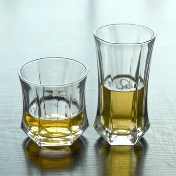 

2 Pcs/lot classical transparent fashion whiskey wine glass party pub wine drinking glass cups 200901-35