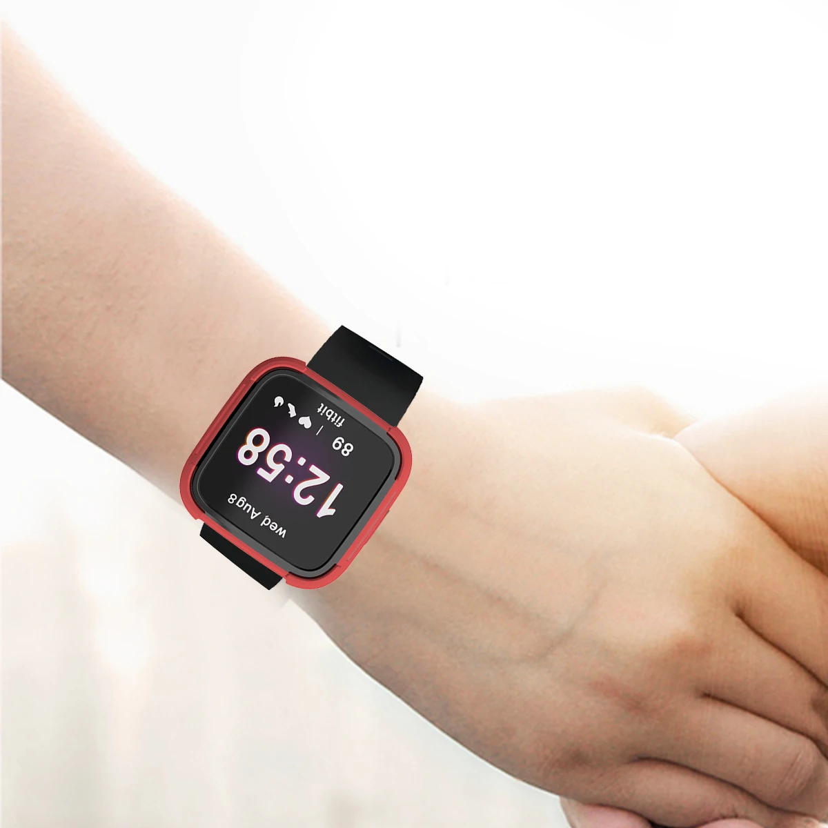 Чехол для часов из ТПУ+ поликарбоната Чехол для Fitbit Versa/Lite аксессуары для часов защитный чехол Защита экрана для Fitbit Versa/Lite