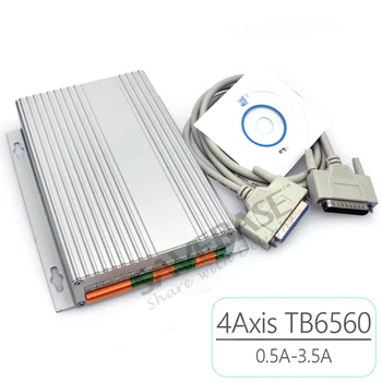 

SAVEBASE 4 Axis Tb6560 CNC Stepper Motor Driver Board 0.5A-3.5A(Peak) With Aluminum Box for X-Y-Z tables, labeling machines