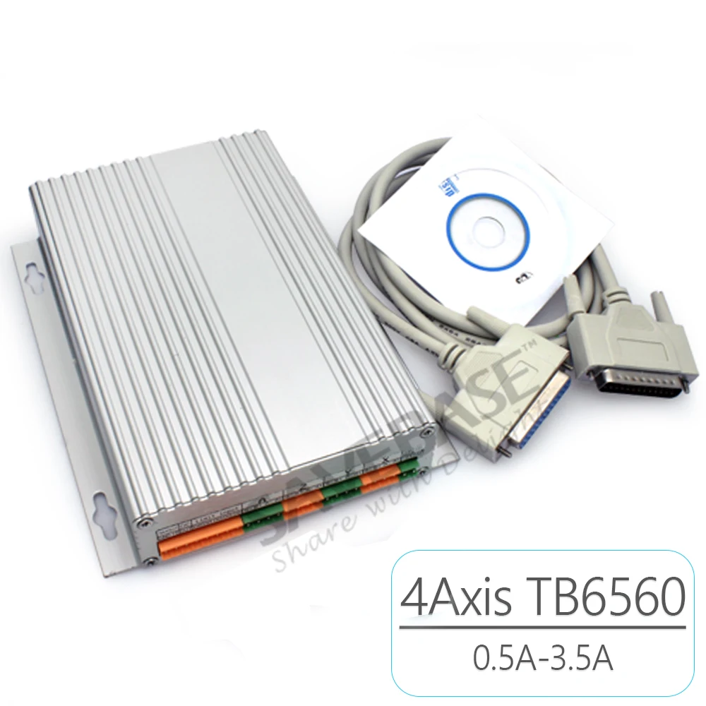 Savebase Новый 4 Оси TB6560 ЧПУ Контроллер Драйвера 0.5A 3.5A(Пик) с Алюминиевой Коробкой|driver