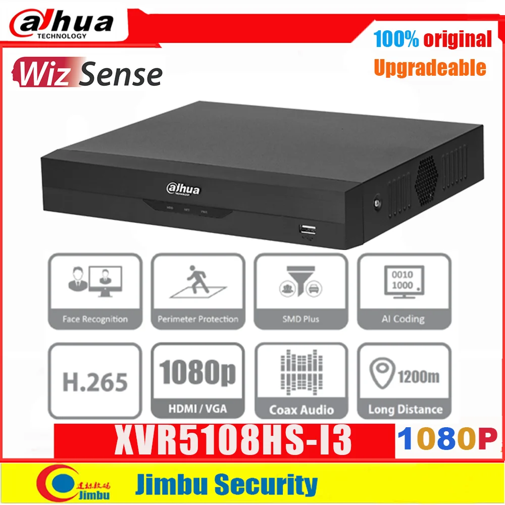 Цифровой видеорегистратор Dahua WizSense XVR5108HS-I3 Penta-образный 1080P H.265 AI-программирование