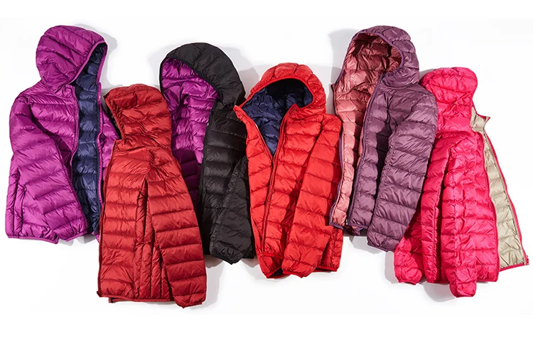 jaqueta casual curta com capuz puffer, parkas