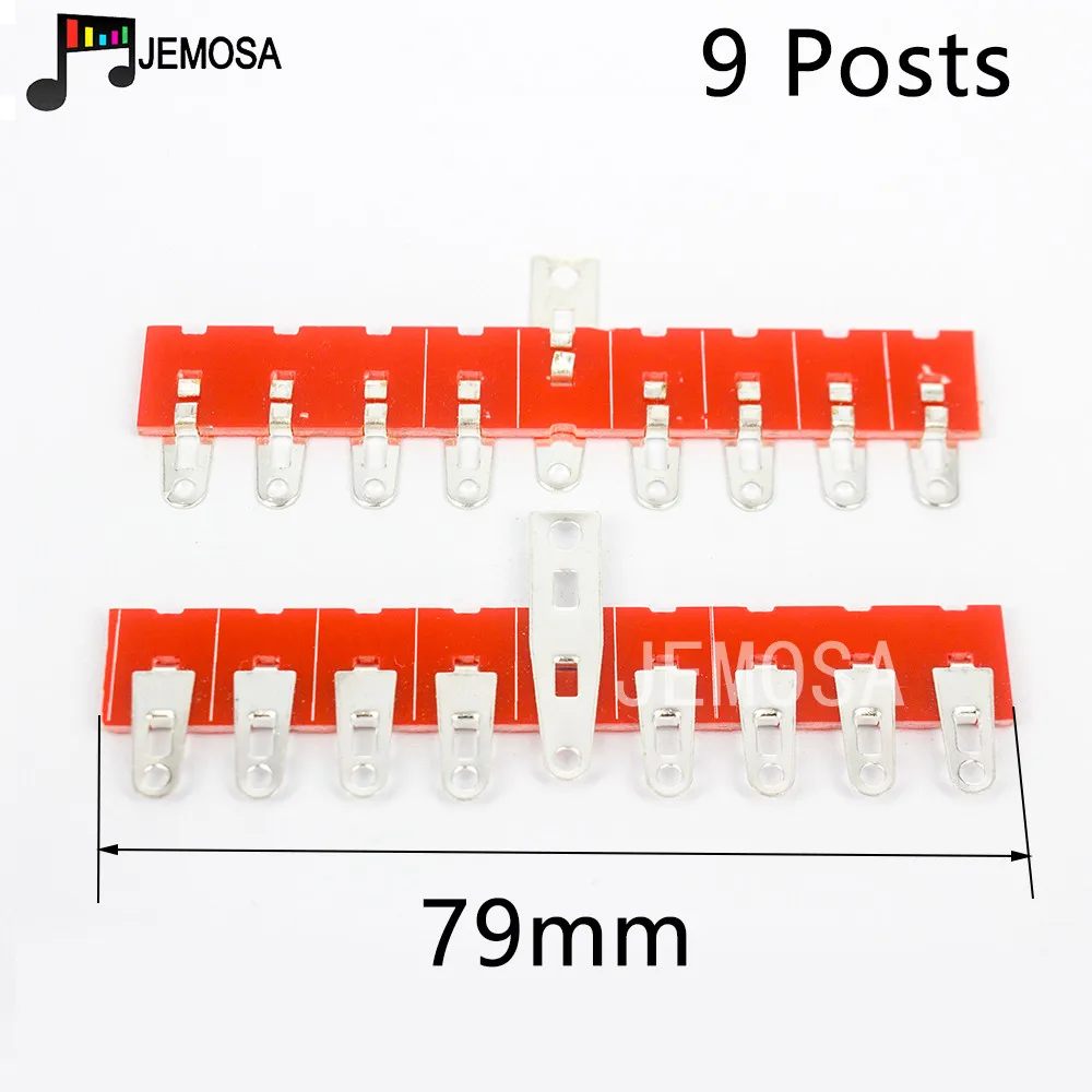 9-Posts 10 шт. 3 пост~ 9 пост револьверная доска Посеребренная DIY проект аудио тег полоса тег доска Клеммная доска для винтажного лампового усилителя - Цвет: 9-Posts