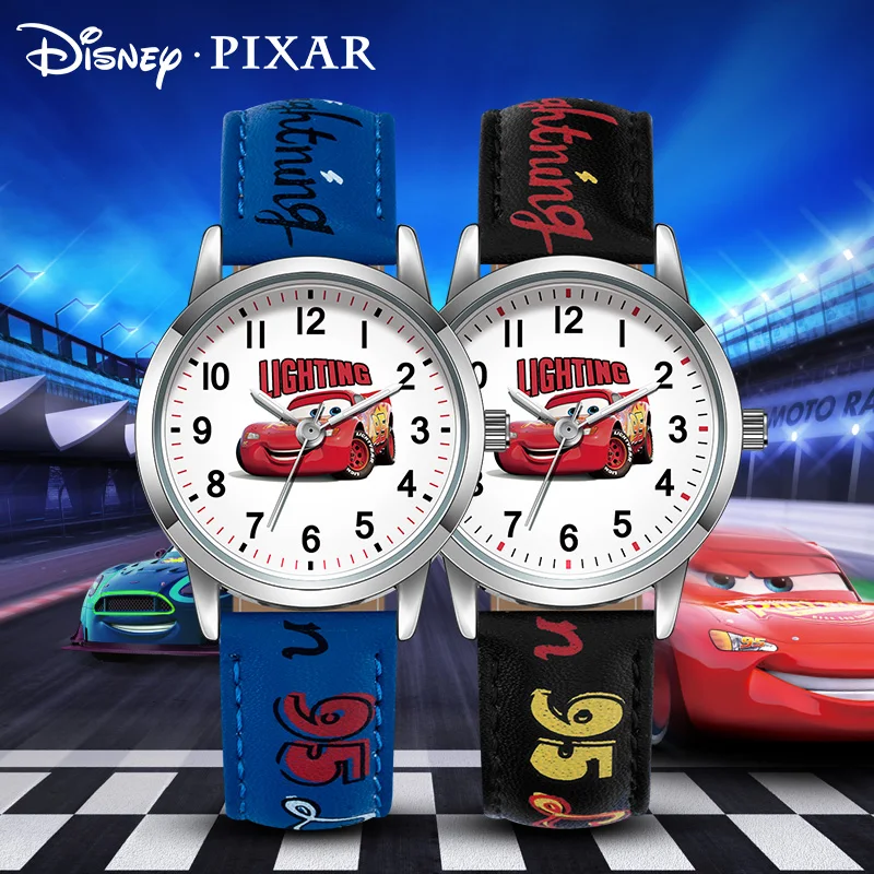 Оригинальные детские часы disney cars pixar для девочек, новинка, детские часы с героями мультфильмов, модные детские милые кварцевые часы с кожаным ремешком, подарки