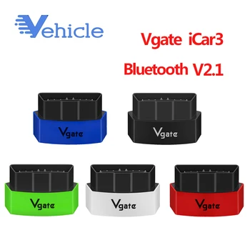 

Vgate Icar 3 V2.1 ELM327 Bluetooth Code Reader Icar3 2.1 OBDII Diagnostic Tool Interface ELM 327 BT Work On Android