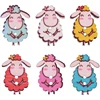 50Pcs Cute Sheep Shape Wooden Buttons in Bulk for Diy Crafts Sewing Knitting Card Making Mix Color 1