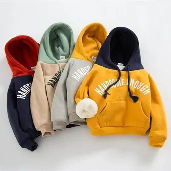 

Kids Jacket Kids Letter Sweater Bys Round Neck Loose Clothes Girls Casual Coat Child Sweatshirt Spring Autumn Stitching Clothin
