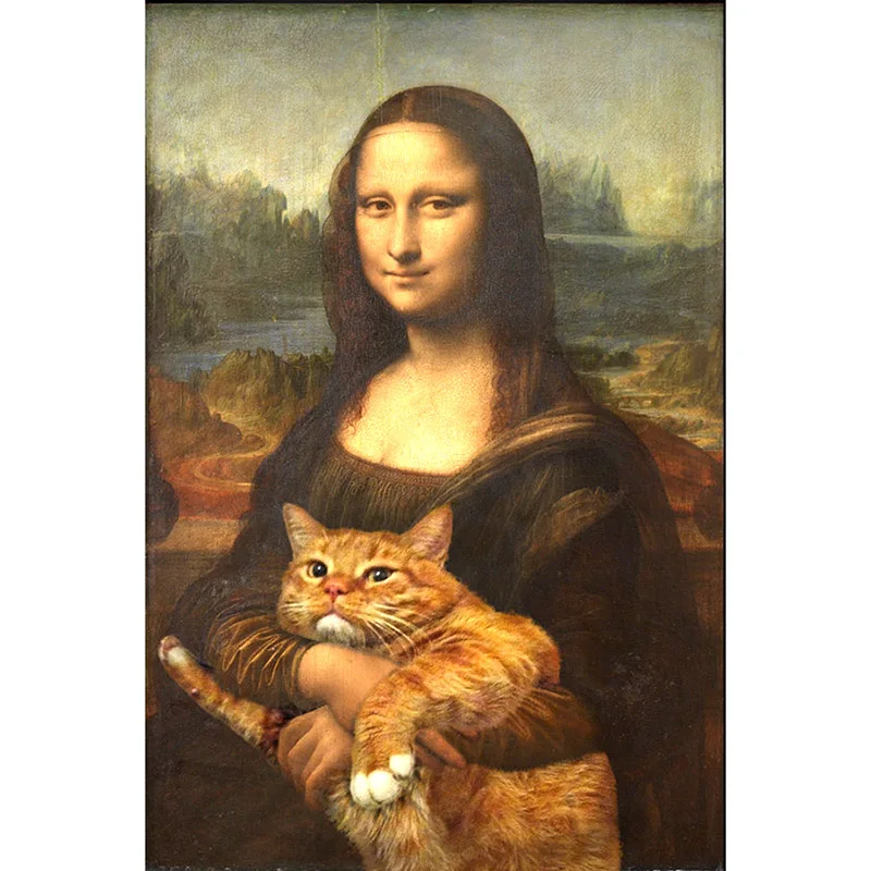 

5D DIY Diamond Painting Full Drill Round Diamond Portrait Cat Pattern Kit Mosaic Embroidered Hobbies Crafts Art Home Decoration